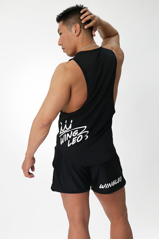 WINGLEO TRAINING DROP TANKTOP【BLACK】