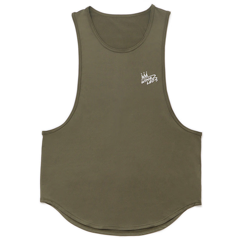 WINGLEO TRAINING DROP TANKTOP【KHAKI】