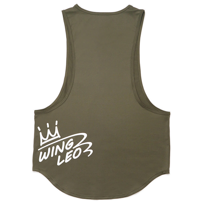 WINGLEO TRAINING DROP TANKTOP【KHAKI】