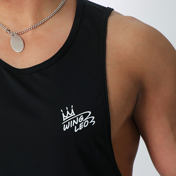 WINGLEO TRAINING DROP TANKTOP【BLACK】