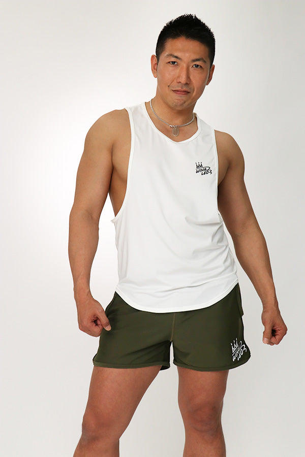 WINGLEO TRAINING DROP TANKTOP【WHITE】